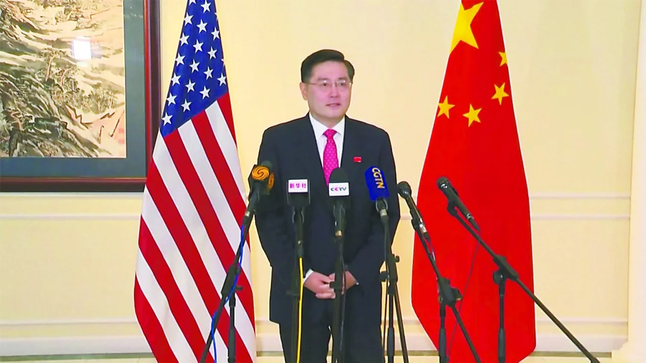 在现场听秦刚大使履新后首次讲话:中美关系的大门已经打开,就不会关上!