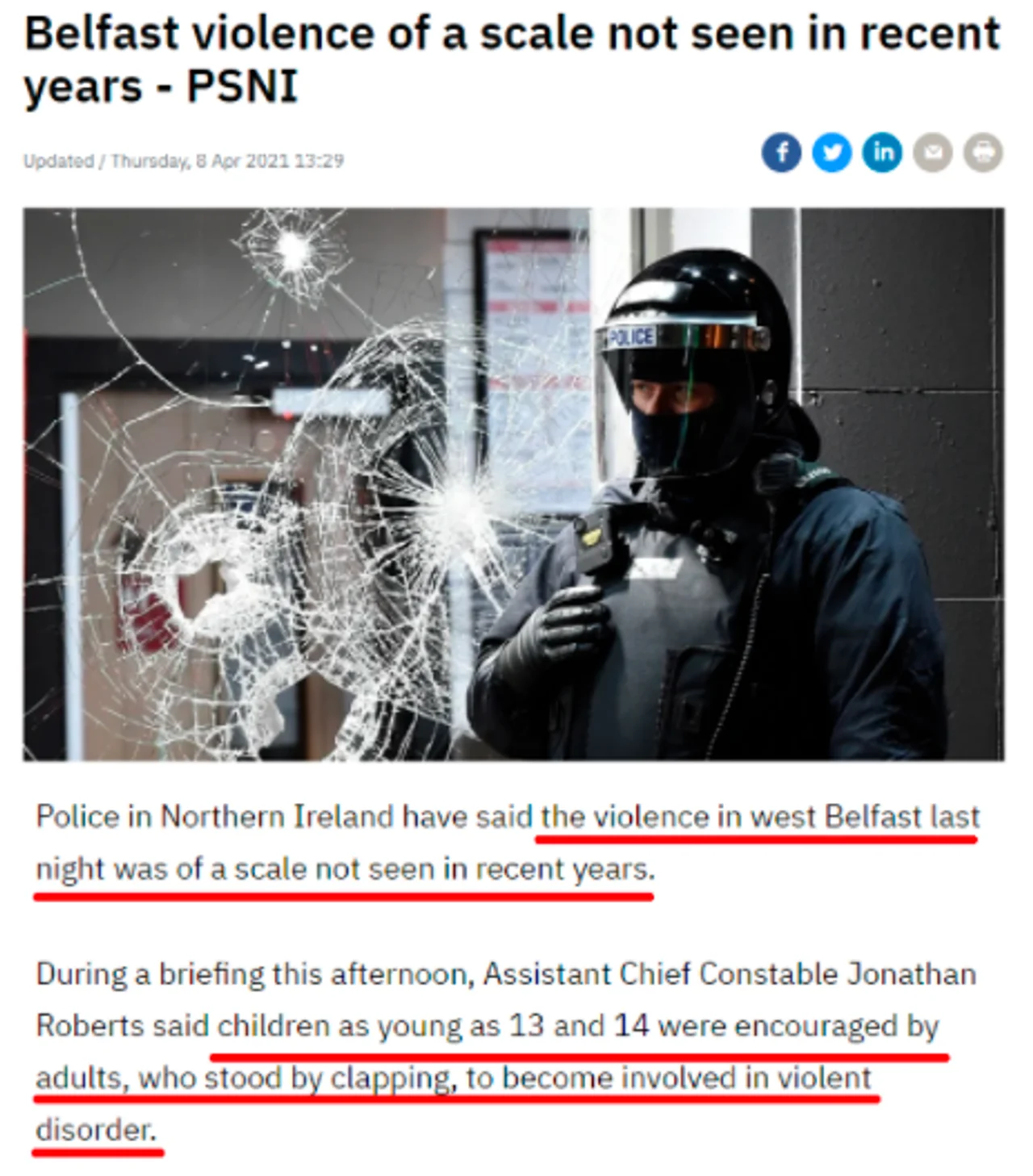 英国的这个地方又乱了,原因是……