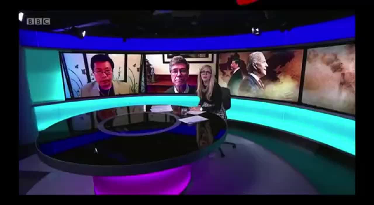 BBC又尴尬，想让嘉宾骂中国对方却一直批美国，主持人几次打断未遂