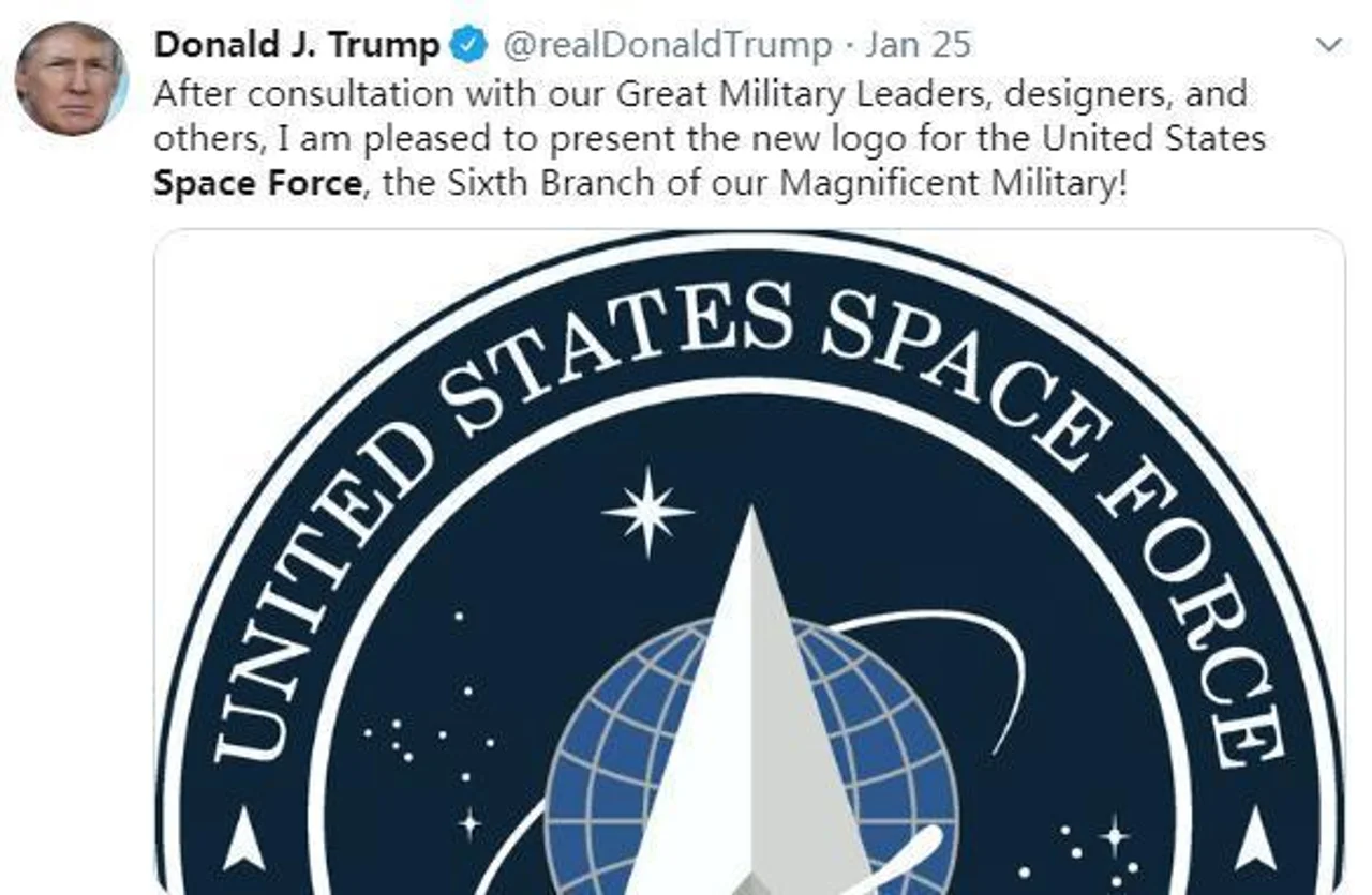 美“太空军”标志神似《星际迷航》 粉丝怒了