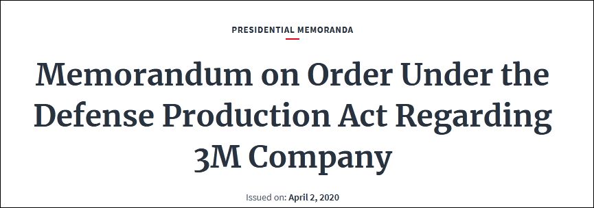 3M：美政府禁N95口罩出口加拿大，或遭各国报复
