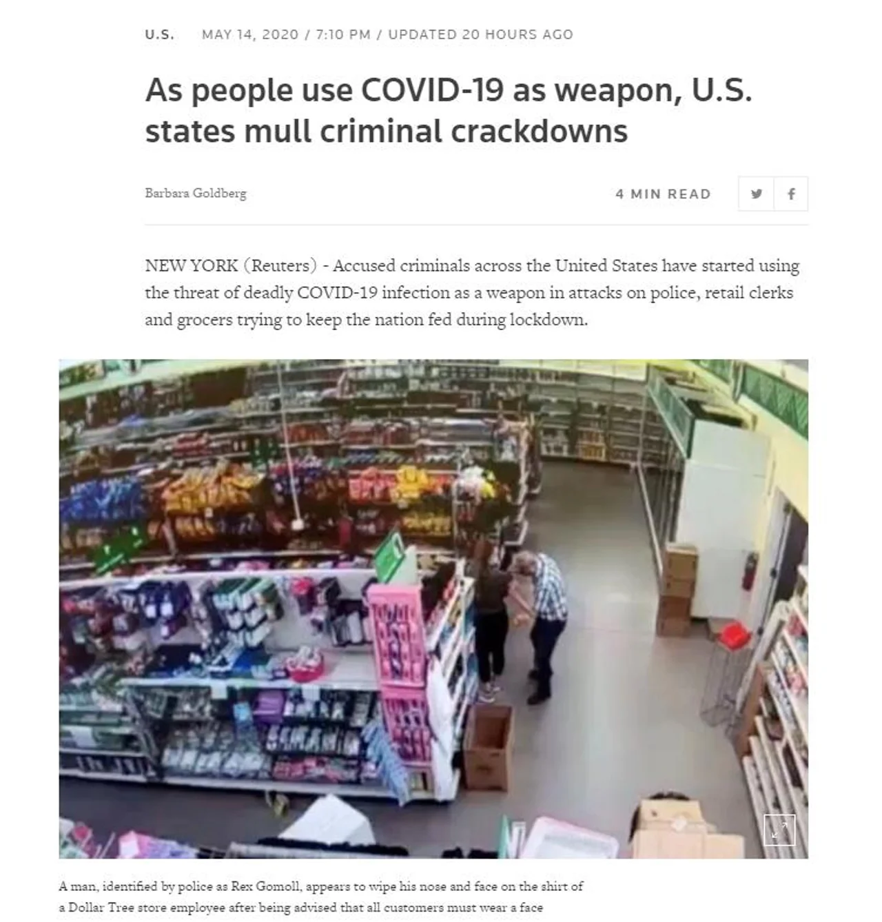 美国有人威胁用新冠病毒做“武器”攻击他人,有关各州讨论将此列为犯罪