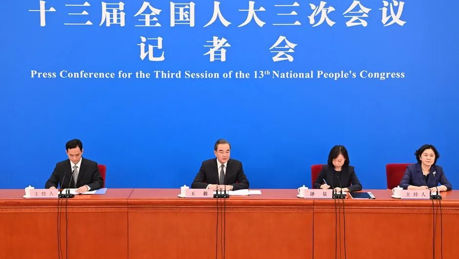 刚刚，王毅回答环球时报—环球网提问，谴责美方“三无产品”