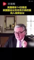 英国议员接受采访被猫挡脸：把你尾巴放下来