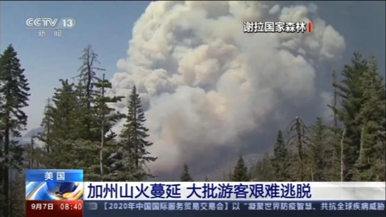 美加州大火致3000居民撤离 由派对烟火装置引发
