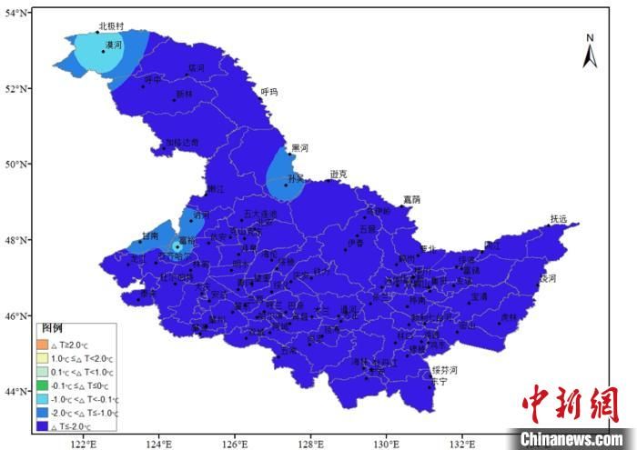 开年以来黑龙江平均气温比常年低3.9℃