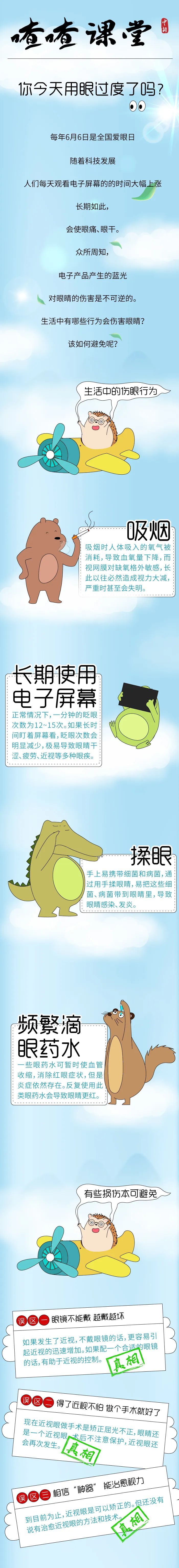 喳喳课堂 | 我该如何爱护你，我的眼睛……
