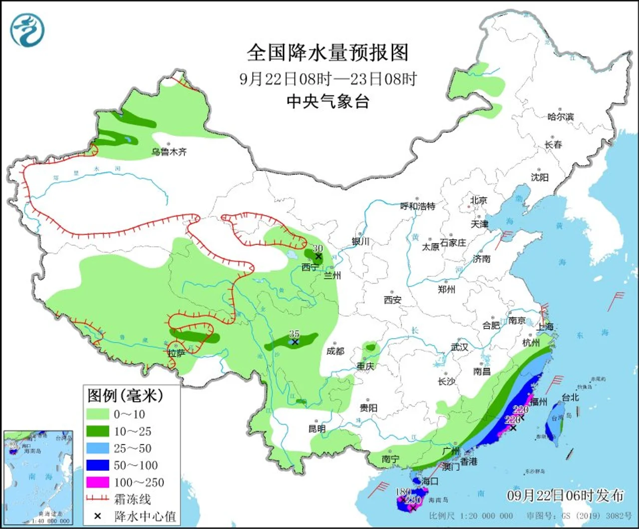 华南沿海及江南东部未来三天将有持续性强降雨
