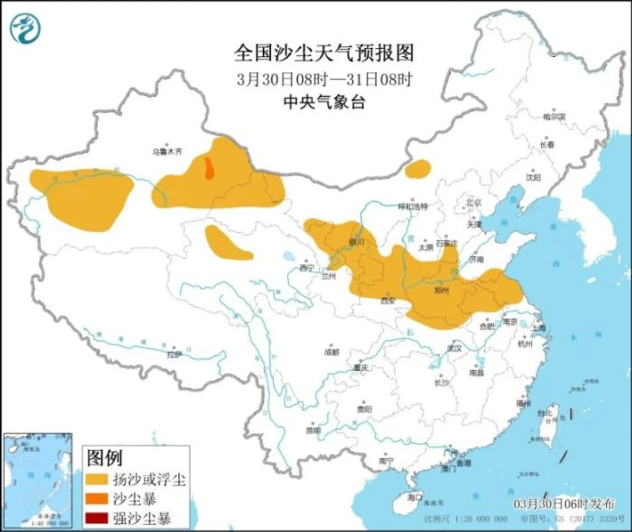 南方地区有降水过程 西北地区有雨雪天气