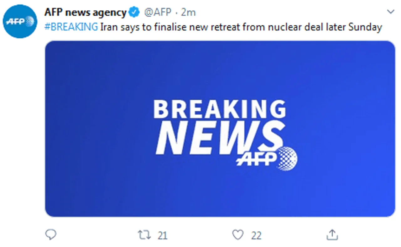 快讯!伊朗:将在今天晚些时候敲定退出伊核协议新方案