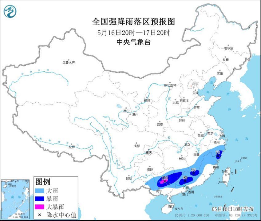 暴雨强对流山洪灾害预警齐发 广西中部局地或现山洪