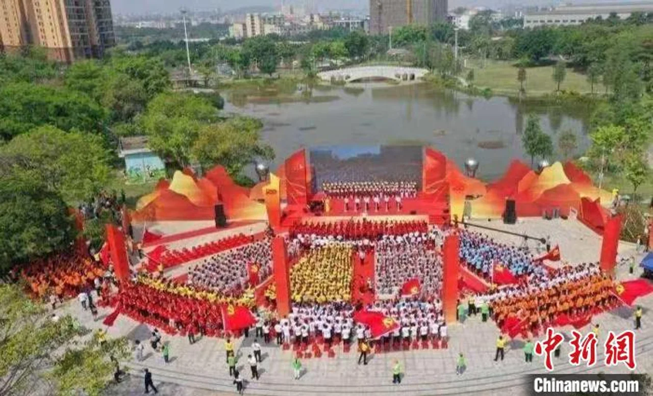 打工城市东莞百万产业工人歌声庆建党100周年