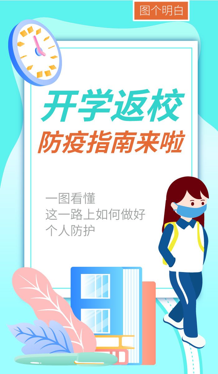 图个明白|开学返校，防疫指南来啦！