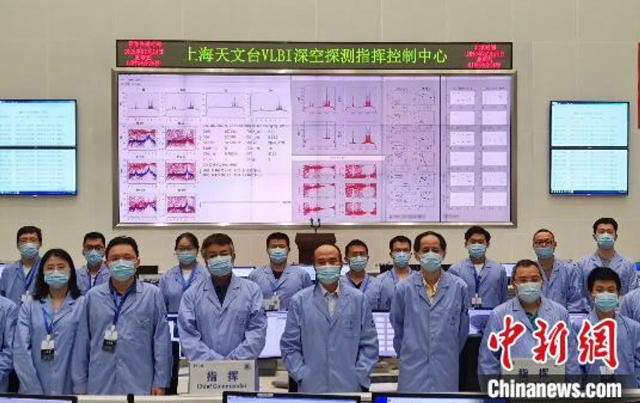VLBI测轨分系统助“天问一号”探测器完成第一次轨道中途修正