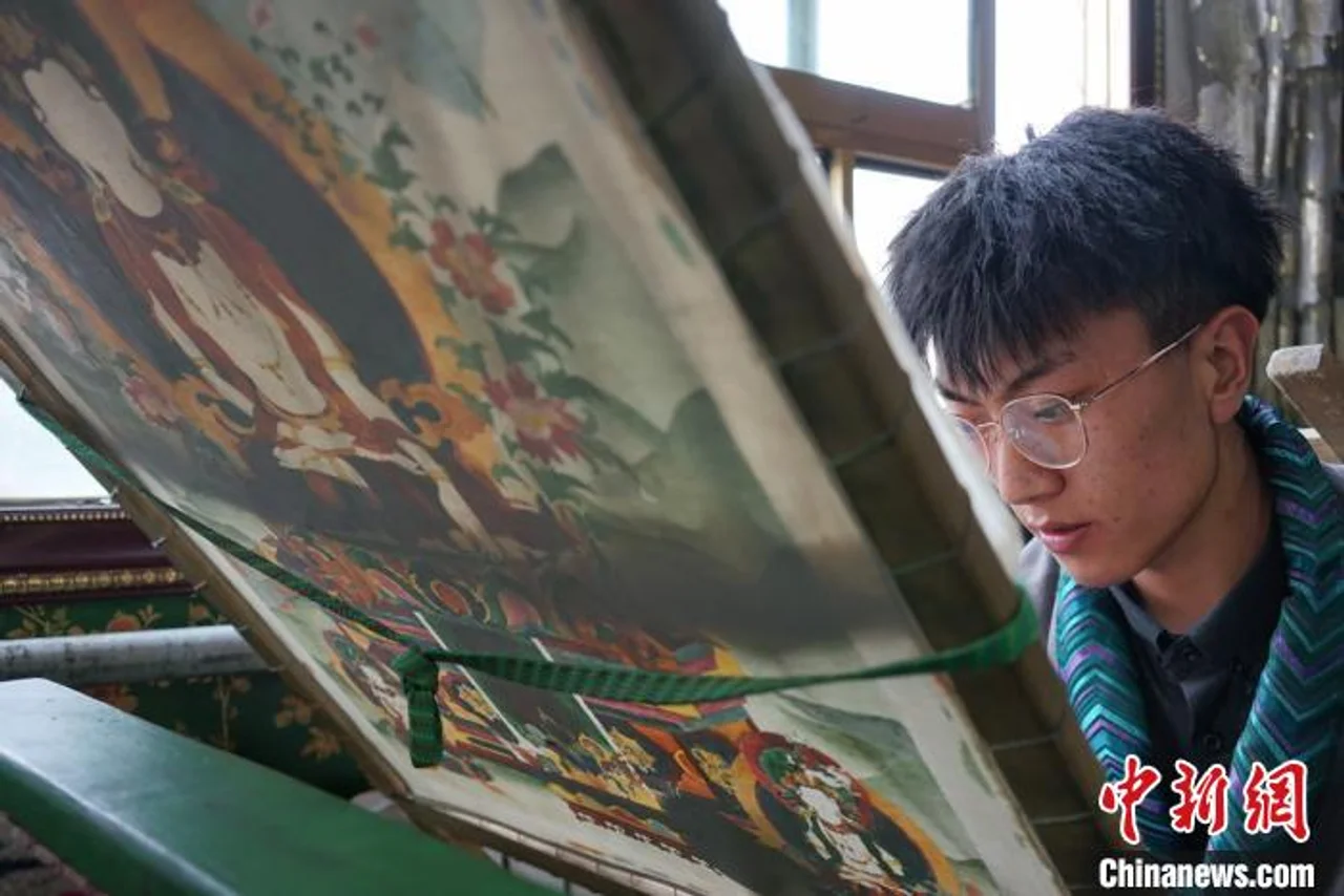 保护特色非遗 西藏丁青东朵唐卡、藏文书法有序传承发展