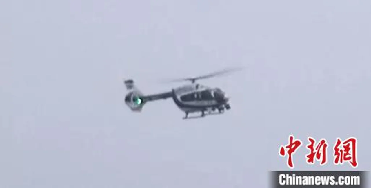 广州警方出动直升机端掉走私冻品团伙
