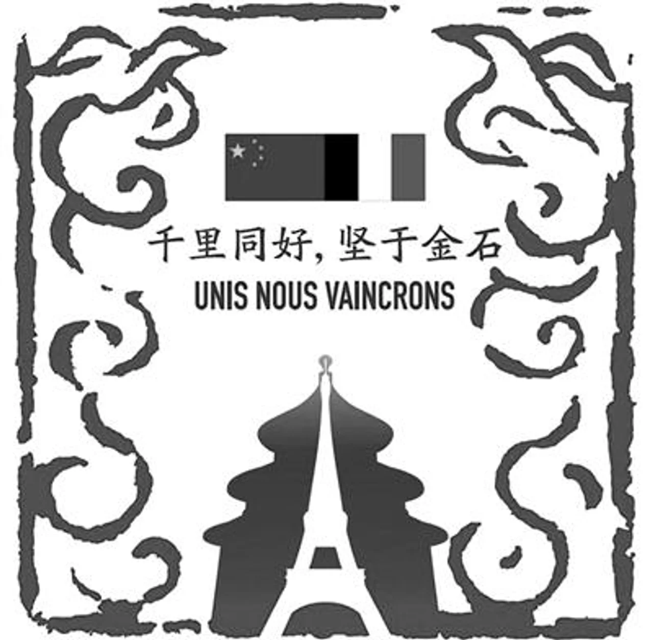 中国援法医疗物资包装箱上图案获好评 设计者解深层寓意