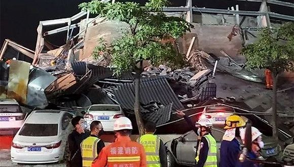 福建泉州一酒店发生楼体坍塌，已救出32人