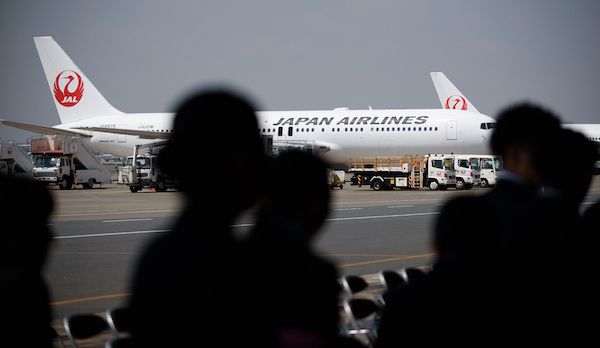 日本航空往返中国的部分航班停航，部分路线减少航班