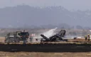美国海军陆战队F-35B隐形战机坠毁,飞行员逃生