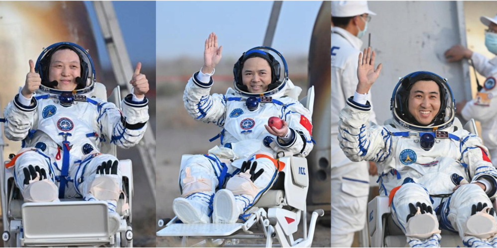 Shenzhou XXI astronauts return after 7 months in space