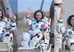 Shenzhou XXI astronauts return after 7 months in space